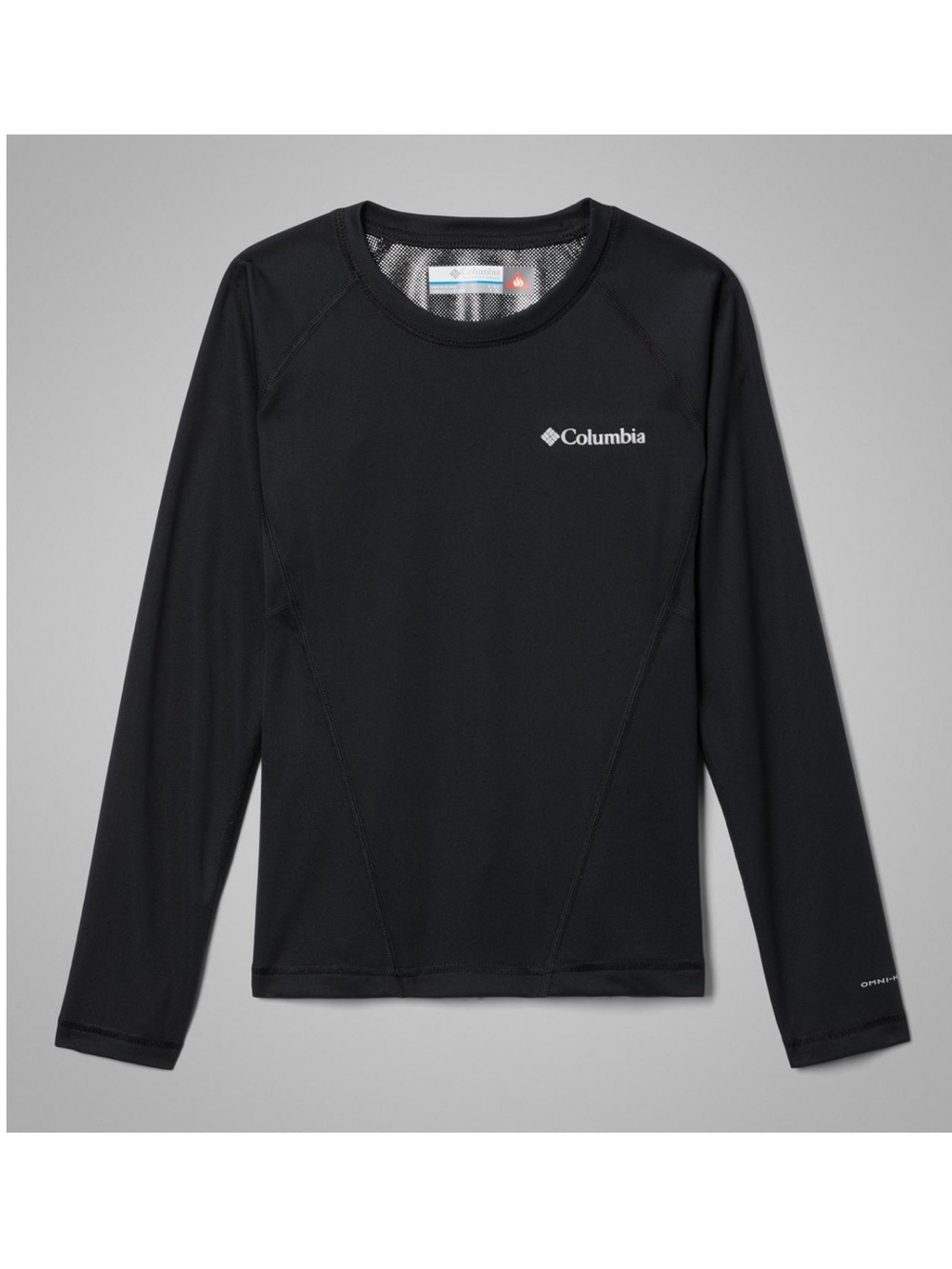 Columbia Sportswear Kids’ Omni-Heat Midweight Baselayer Crew Shirt Size 3T Black